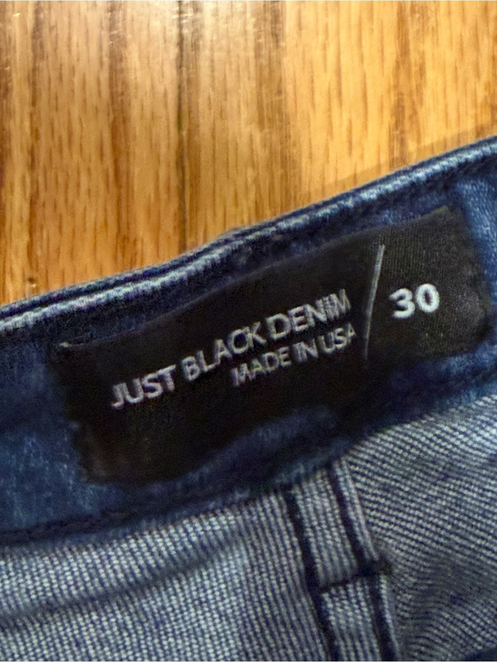 Just Black Dark Blue Wide Leg Flare Jeans - Picture 7 of 14